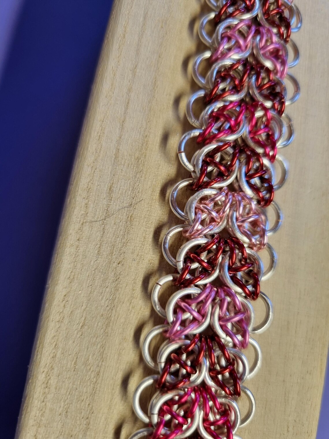 Handmade Celtic Strap Weave Chainmail Bracelet - Etsy