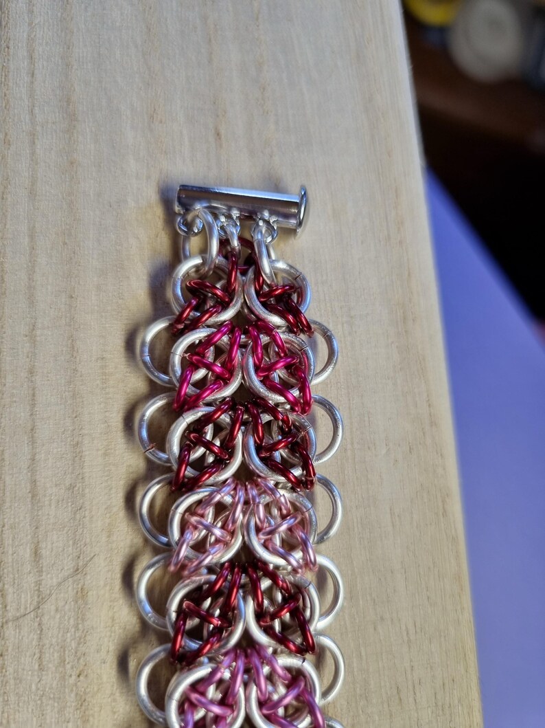 Handmade Celtic Strap Weave Chainmail Bracelet - Etsy