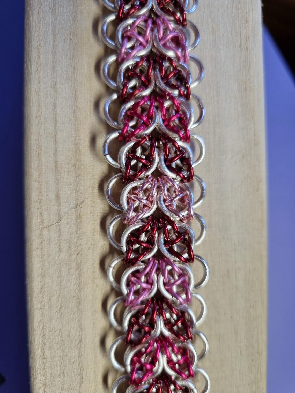 Handmade Celtic Strap Weave Chainmail Bracelet - Etsy