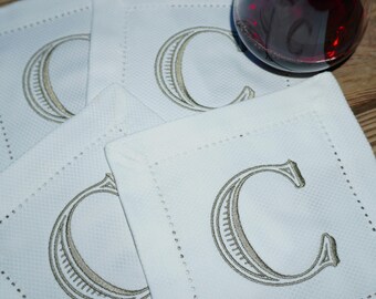 Monogram Cocktail Napkins