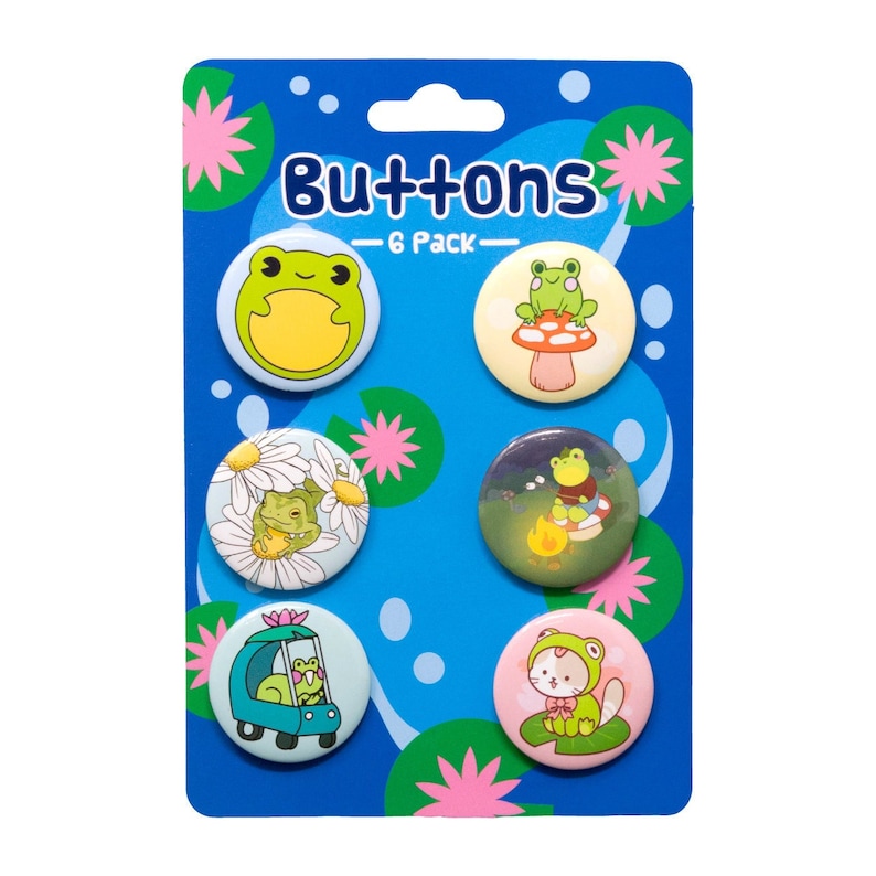 Toad Button Toad Button Pack - Etsy