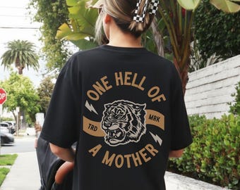 Camiseta "Uma Mãe Incrível" para mulheres, camiseta de mãe, moderna, retrô, vintage, mamãe, durona, dona de casa, maternidade, presente, cores confortáveis, tamanho grande