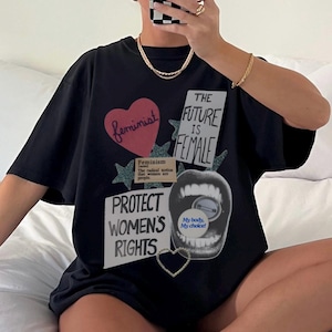 Women’s Rights Graphic Tee Shirt for Women, girl power, womens rights, feminist, feminism, trendy, retro, vintage, empowerment