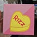 Rizz Valentine's Day Candy Heart Painting - 4 in on Canvas - Etsy
