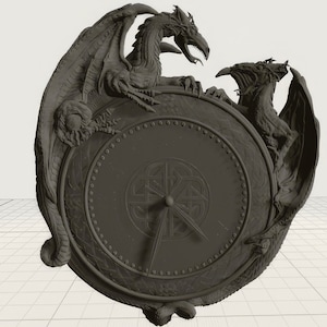 Dragon Clock stl file