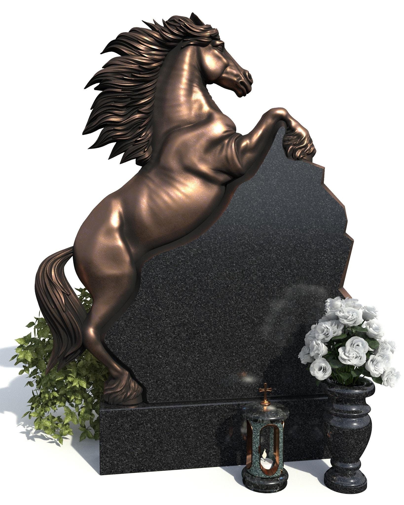 Horse tombstone - Etsy 日本