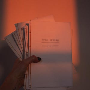 True Living : livre de poésie fait main (avec aquarelle et poème originaux)