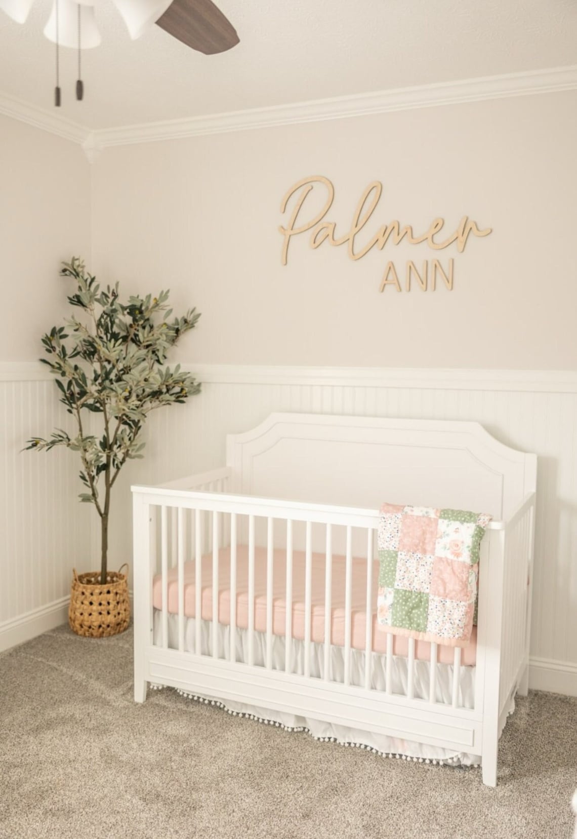Baby Girl Nursery Name Sign, Baby Boy Nursery Name Sign, Minimalistic ...