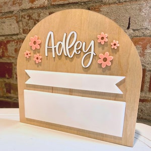 Back to School Sign, Reusable School Sign, First Day of School, Personalized Dry Erase School Sign, Preschool Kindergarten Elementary