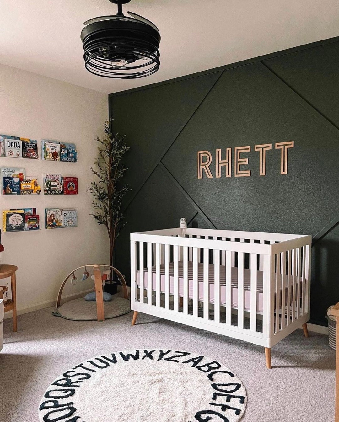 Baby Boy Nursery Name Sign, Baby Girl Nursery Name Sign, Minimalistic ...
