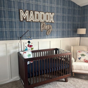 Wooden Baby Name Sign for Nursery, Minimalistic Nursery Decor, Personalized Name Sign, Name Sign to Hang in Nursery, Home Décor