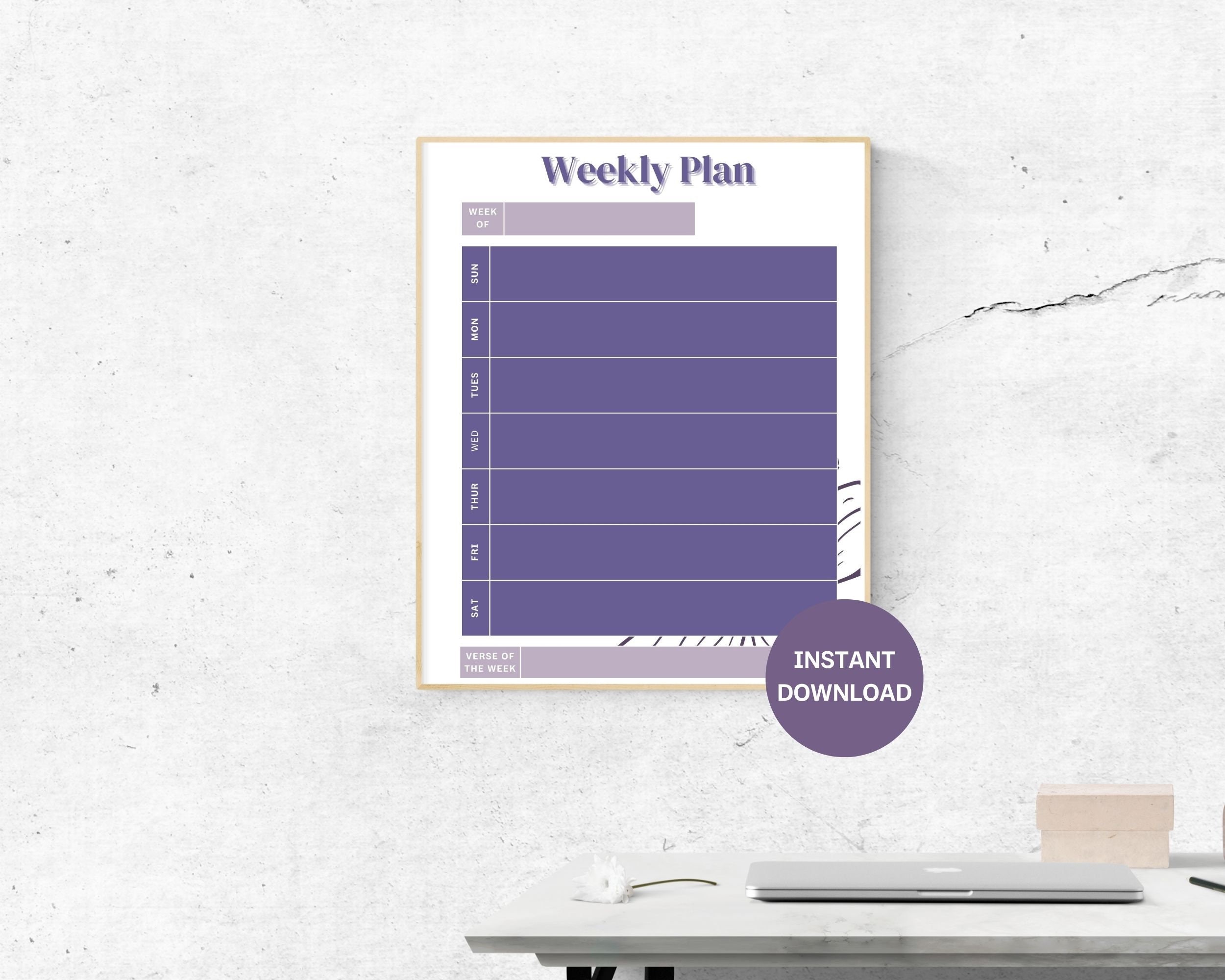 Editable Weekly Schedule Templates Tailor Your Productivity - Etsy