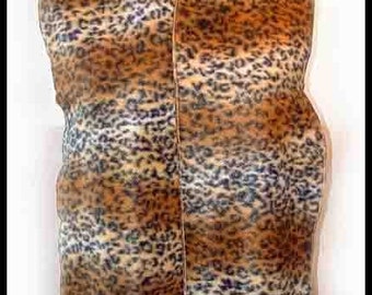 Wild Leopard Fleece Scarf, Muffler, Bufanda