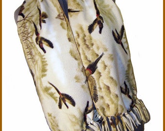 Fleece Scarf, Autumn Quail