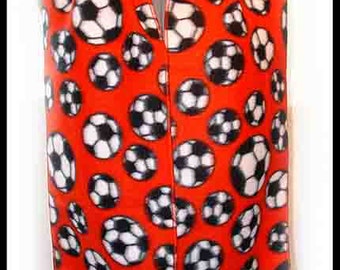 Soccer Fleece Scarf, European Football Muffler, Bufanda, Red