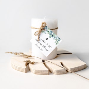 Editable Baptism Favor Tag, Printable Favor Tag, Christening Tag, Editable Baptism Tag, Baptism Gift Tags, Instant Download, GNY001