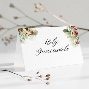 food labels for buffet printable, winter baptism, food sign, food station label, tented food label, 4x6 folded card, Christmas WNT001