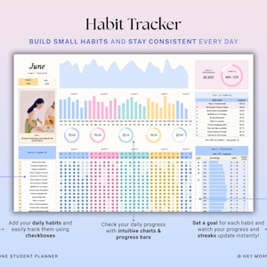 Academic Student Planner Google Sheets Excel Assignment Tracker Spreadsheet University Study Planner Class Timetable Degree GPA Calculator image 11
