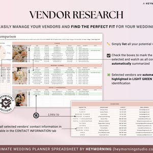 Wedding Planner Spreadsheet Google Sheets Wedding Planning Checklist Wedding Budget Expense Tracker Wedding Itinerary Guest List To Do List image 8