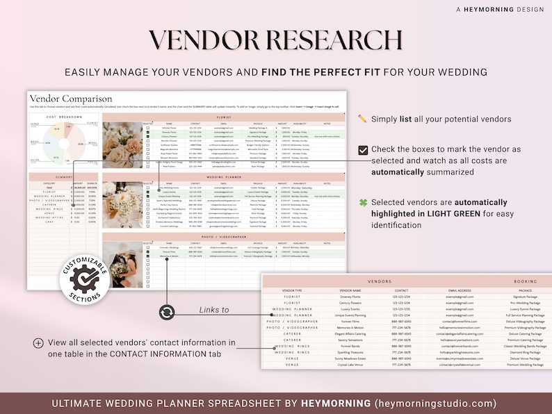 Wedding Planner Spreadsheet Google Sheets Wedding Planning Checklist Wedding Budget Expense Tracker Wedding Itinerary Guest List To Do List image 8