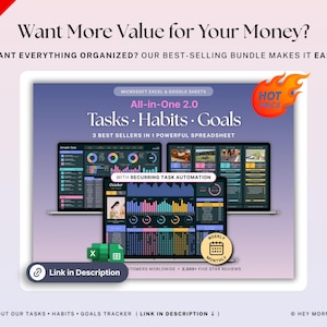 Task Tracker Spreadsheet Dark Mode Recurring Task Planner Google Sheets ...