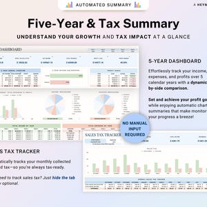 Small Business Bookkeeping Template Income Expense Tracker Google Sheets Excel Profit & Loss Accounting Spreadsheet Self Employed Freelancer image 6