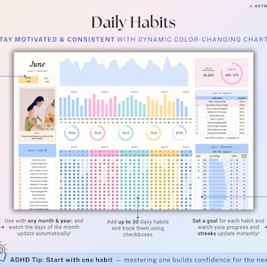 Habit Tracker Daily Routine Planner Weekly Monthly Habit Tracking ...