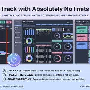 Task Manager Spreadsheet Dark Mode Team Task Tracker Google Sheets Excel Task Priority Matrix Kanban Board To Do List Weekly Schedule image 12