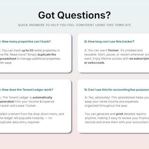 Rental Property Bookkeeping Google Sheets Landlord Spreadsheet Multi Property Income and Expense Tracker Excel Tenant Tracker Rent Payment image 10