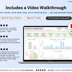 Invoice Tracker Google Sheets Excel Invoice Generator Spreadsheet Small Business Billing Payment Tracker Client Invoice Manager Invoicing image 11