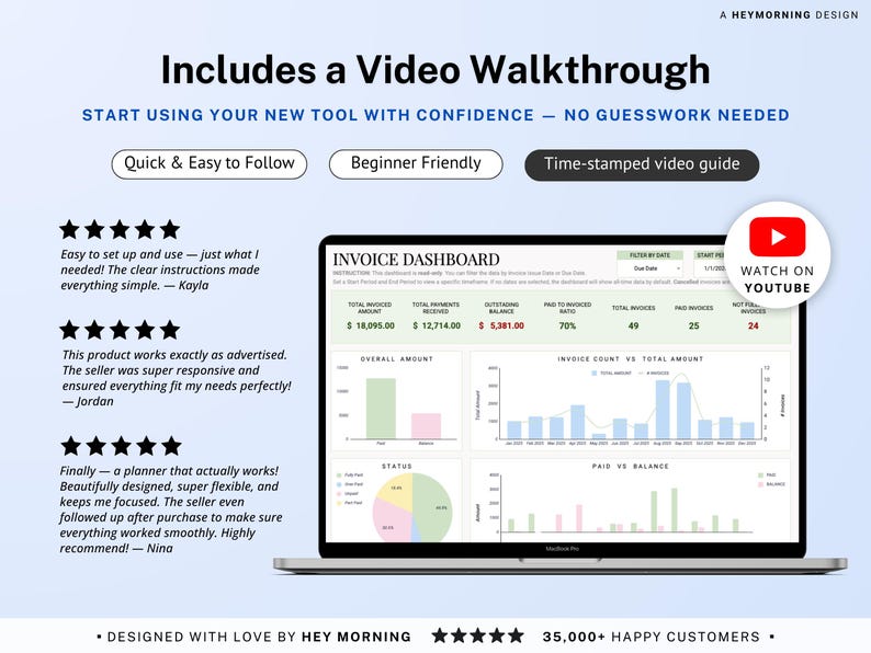 Invoice Tracker Google Sheets Excel Invoice Generator Spreadsheet Small Business Billing Payment Tracker Client Invoice Manager Invoicing image 11