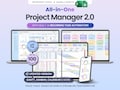 Project Management Spreadsheet Team Project Task Tracker Google Sheets Excel Timeline Planner Kanban Board Gantt Chart Eisenhower Matrix product logo
