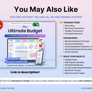 Savings Tracker Sinking Funds Planner Google Sheets Excel Monthly Savings Plan Spreadsheet Money Savings Goal Tracker Personal Finance image 8