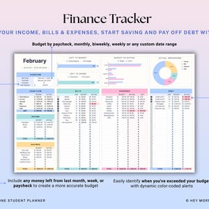 Academic Student Planner Google Sheets Excel University Planner Spreadsheet College Assignment Tracker Class Timetable Degree Planner GPA image 10