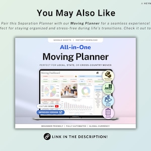 Divorce Planner Spreadsheet Asset Division Google Sheets Divorce Financial Settlement Property & Debt Split Separation Agreement Transition image 11
