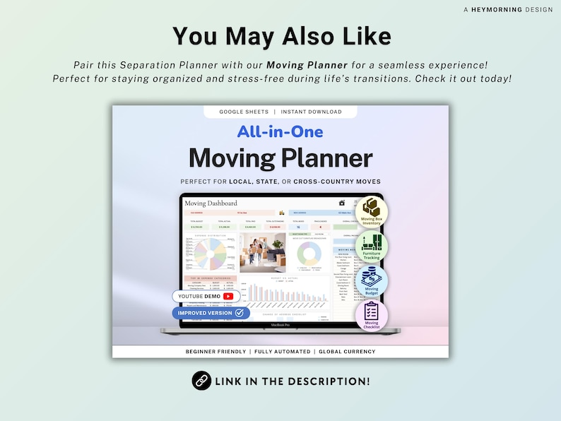 Divorce Planner Spreadsheet Asset Division Google Sheets Divorce Financial Settlement Property & Debt Split Separation Agreement Transition image 11