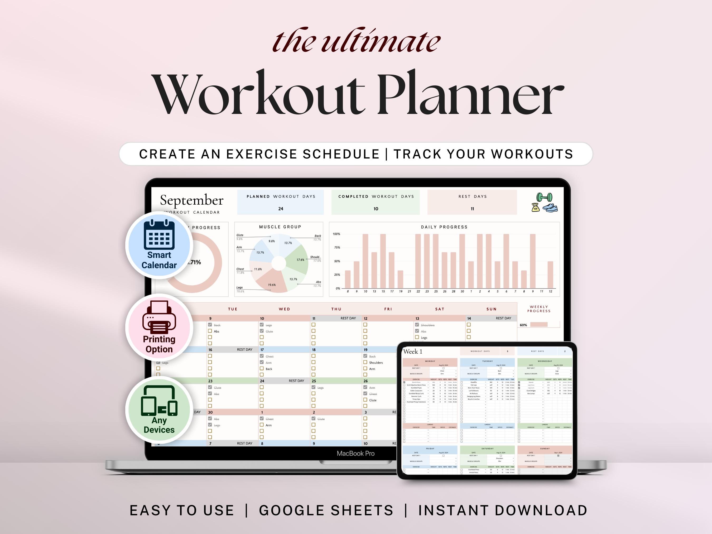 Custom Fitness Planner Australia