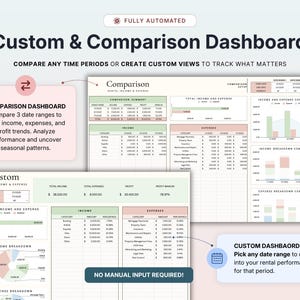 Rental Property Bookkeeping Google Sheets Landlord Spreadsheet Multi Property Income and Expense Tracker Excel Tenant Tracker Rent Payment image 9