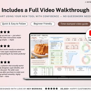 Recipe Cost and Pricing Calculator Spreadsheet for Bakery and Food Business Pricing Tool Google Sheets Excel Cake Ingredient Cost and Profit image 9