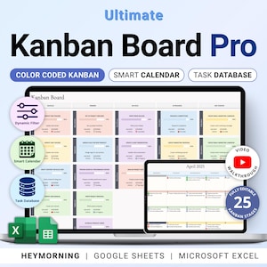 Kanban Board Aufgaben Tracker für Business Projektmanagement Google Sheets Multi Projektplanung Aufgabenkalender Team Arbeitsablauf Aufgabenplaner