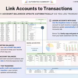 Small Business Bookkeeping Template Income Expense Tracker Google Sheets Excel Profit & Loss Accounting Spreadsheet Self Employed Freelancer image 8