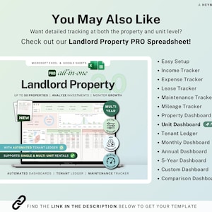 Spreadsheet huurbetalingen Huurdersgrootboek Google Spreadsheets Verhuurder Rent Tracker Huurderstracker Property Rent Tracker Boekhoudsjabloon afbeelding 10
