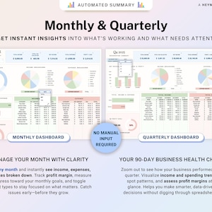 Small Business Bookkeeping Template Income Expense Tracker Google Sheets Excel Profit & Loss Accounting Spreadsheet Self Employed Freelancer image 5