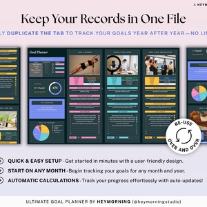 Goal Tracker Spreadsheet Dark Mode Goal Tracker Google Sheets Vision ...