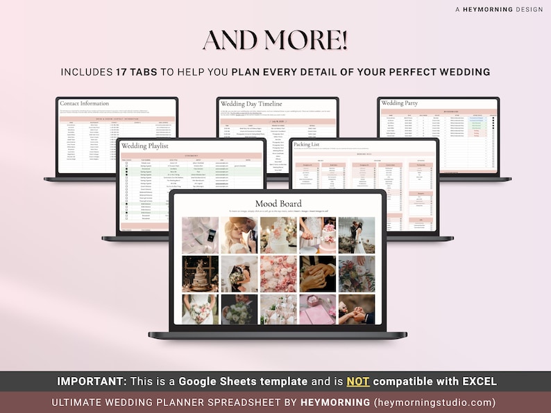 Wedding Planner Spreadsheet Google Sheets Wedding Planning Checklist Wedding Budget Expense Tracker Wedding Itinerary Guest List To Do List image 9