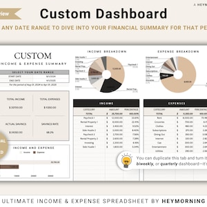 Income Expense Tracker Spreadsheet Personal Finances Planner Business Profit Loss Google Sheets Bookkeeping Template Yearly Budget Tracker image 7