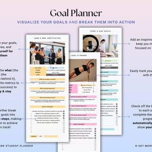 Academic Student Planner Google Sheets Excel Assignment Tracker Spreadsheet University Study Planner Class Timetable Degree GPA Calculator image 12