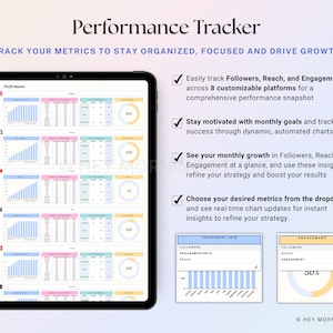 Yearly Social Media Content Calendar Google Sheets Excel Monthly Content Planner for Instagram TikTok Social Media Schedule Spreadsheet image 9