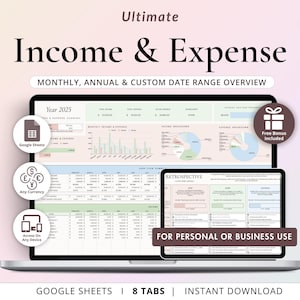 Spreadsheet inkomsten en uitgaven bijhouden Kleine bedrijven Boekhouding Google Spreadsheets Zelfstandigen Winstverlies bijhouden Sjabloon persoonlijke financiën