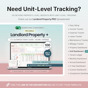 Rental Property Bookkeeping Google Sheets Landlord Spreadsheet Multi Property Income and Expense Tracker Excel Tenant Tracker Rent Payment image 12